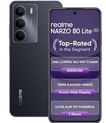 realme Narzo 80 Lite 5G(onyx Black)